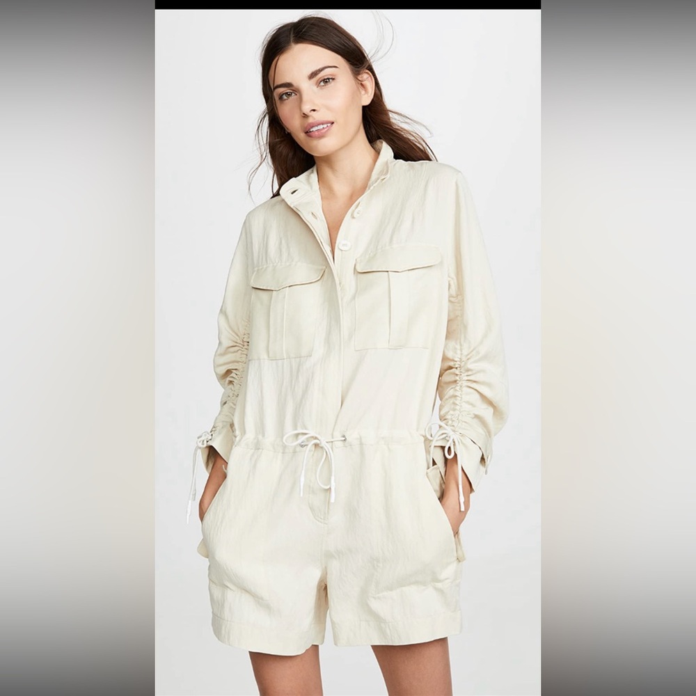 RARE-Rag & Bone Beige Long-Sleeve Romper-Brand New With Tags